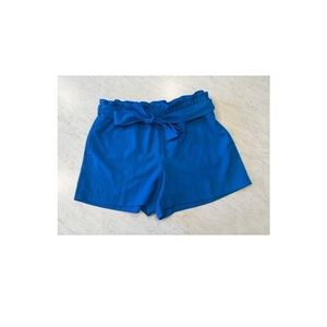 LOFT Blue High Waist Shorts with Elastic Waistband